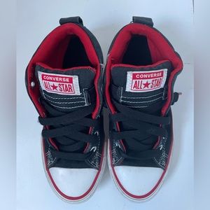 Converse Boys Chuck Taylor All Star Street Mid Sneakers Red & black